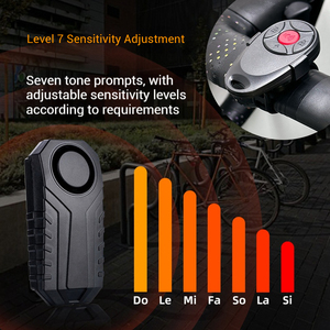 Smart Wireless <b>Remote</b> <b>Control</b> Bicycle <b>Vibration</b> Alarm High Volume Electric Motorcycle Induction Anti Theft Security Device - Product Image 5