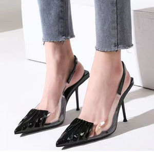 Clear Scarpe Con sacco Pantofole Slingback nuovi stili <span class=keywords><strong>donna</strong></span> <span class=keywords><strong>calzature</strong></span> tacchi per <span class=keywords><strong>donna</strong></span> - Product Image 6
