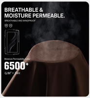 ANUNNAKI - Coupe-vent technique 3-en-1 - Coupe oversize unisexe - Haute respirabilité et gestion de l'humidité - Fermeture éclair anti-accroc