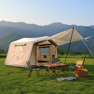 Carpa de Techo Beige de Tela Oxford, Resistente a la Nieve y al Sol, Gran Espacio, Plegable y Fácil de Guardar, Oferta de Verano 2026, Envío desde Almacén en EE. UU. - Product Image 4