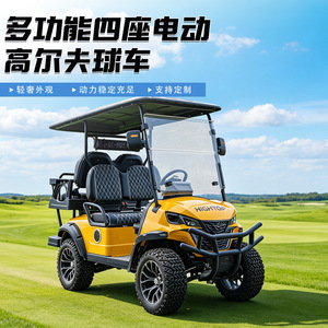 Carrito de Golf Eléctrico Hightop de 4 Plazas, 4 Ruedas, Batería de Litio Recargable, Motor Doble, para Transporte en Campos de Golf y Parques - Product Image 3