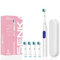 Brosse à dents électrique rotative AI-Sense 2026, chargement USB rapide, étui de voyage portable inclus, brosse à dents électrique 3D pour un nettoyage en profondeur