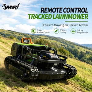 <span class=keywords><strong>Tondeuse</strong></span> à gazon industrielle à chenilles en caoutchouc diesel, zéro-turn, télécommandée, certifiée CE, pour la coupe de gazon commercial et le défrichement des terrains - Product Image 2