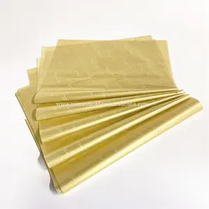 Custom Gouden Papier Inpakpapier Leverancier Kerstcadeaupapier Papierrol