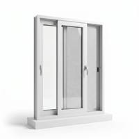Ventanas Corredizas de Aluminio de Doble Acristalamiento con Rotura de Puente Térmico de Alto Rendimiento, Marco Delgado que Ahorra Espacio, Riel Silencioso y Seguridad