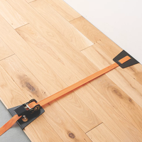John Tools 8507-2 SERRE-PLANCHER 4M Sangle en nylon Outil d'installation de plancher Sangle de serrage à cliquet
