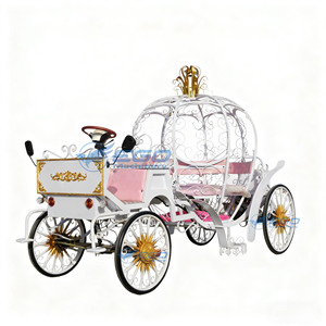 Chariot électrique en forme de citrouille pour défilés touristiques, chariot de balade sans chevaux, chariot électrique royal en forme de citrouille, chariot de Cendrillon - Product Image 5