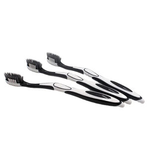 Cerdas de carbón Masajeador de goma Punta Raspador de lengua Cepillo de dientes de nailon para adultos - Product Image 6