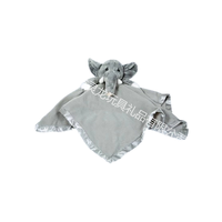 Couette en peluche pour bébé Animal Couette en mousseline Couette pour bébé Éléphant gris
