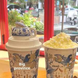 Teiera Portatile in Porcellana Blu e Bianca per Tè al Latte, con Coperchio, 30ml, Design Moderno e Minimalista per Negozi di Tè al Latte, Piccolo Drago - Product Image 3