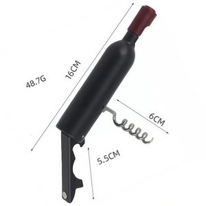 HXY Tire-bouchon décapsuleur créatif en plastique et acier inoxydable en forme de bouteille, coupe-capsule pour <span class=keywords><strong>vin</strong></span> et bière, promotionnel - Product Image 4