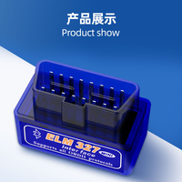 Adaptador OBDII Bluetooth 5.1 de Modo Dual Personalizado, Escáner OBD2 para iOS y Android 7, Protocolo ELM327 Mini Blue V2.1 BLE, Herramienta de Diagnóstico en Caja