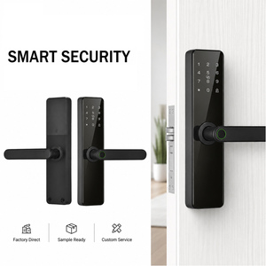 Glomarket Tuya WiFi Waterproof Fingerprint Intelligent Indoor Wooden Door Lock Password Card APP Control Suitable for Home - Product Image 4