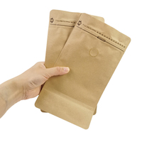 Sachets Doypack Personnalisés Imprimés, Aseptiques, à Valve, Scellables à Chaud, avec Fermeture Éclair Latérale, en Feuille d'Aluminium, pour Grains de Café et Stockage Alimentaire