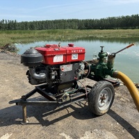 Pompe d'irrigation auto-amorçante haute pression refroidie par eau, forte aspiration pour l'approvisionnement en eau et le pulvérisation dans les étangs peu profonds, les ruisseaux et les fermes
