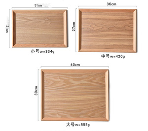 Plateau en bois personnalisé pour la nourriture, plateau en bois pour <span class=keywords><strong>servir</strong></span>, plateau multi-usages, cuisine, restaurant - Product Image 5