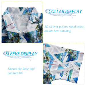 カスタムプリントシルクカジュアルビーチシャツ夏売れ筋通気性カジュアルハワイシャツ男性男女兼用ハワイアンシャツ - Product Image 5