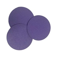 Disque de papier abrasif UWIN de 5 pouces (125 mm) avec support en film céramique violet, dureté moyenne, OEM pour la réparation de peinture automobile et le traitement des métaux