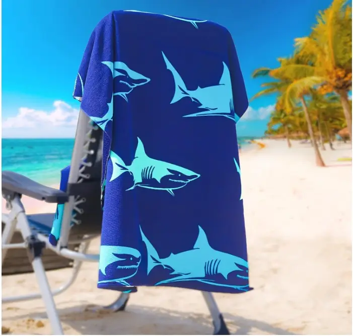Extra Large microfiber beach towel soft and comfortable easily cover whole body or sun lounger