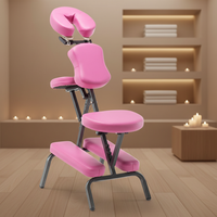 Fauteuil de massage pliable portable en acier inoxydable réglable pour salon de beauté, spa, thérapie par ventouses et tatouage