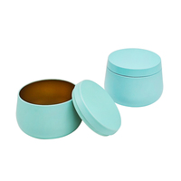 Boîte en fer blanc de stockage pour bougies, type RTS Big Belly Can, pour pommades et bougies, emballage métallique, conteneurs métalliques pour bougies