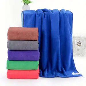 공장 도매 주문 크기 로고 400 GSM microfiber 애완 동물 수건 차 청소 수건