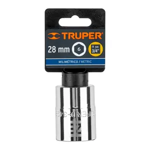 BOX 3 Douille 28 mm, 6 points, entraînement 3/4 po, TRUPER - Product Image 4
