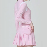 Jupe de golf de sport personnalisée pour femmes Jupe-culotte taille haute doublée A pour femmes Jupe plissée de tennis de golf pour filles