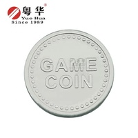 Prix usine jeu d'arcade en acier inoxydable jeton pièce médaille 1.85Mm épaisseur pièce pour distributeur automatique