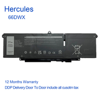 Baterai Laptop Pengganti 11.4V 57Wh 66DWX untuk Latitude 7340 7440 7640 2-in-1 Kapasitas Penuh 86D0Y JNYT4 0HYH8 CTJJ6 WW8N8 V0W55
