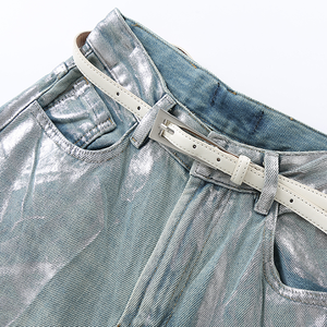 Design personnalisé Sense Jeans Style <span class=keywords><strong>Français</strong></span> Rétro Laver L'eau Lâche Tube Droit Pantalon Large Jambe - Product Image 3
