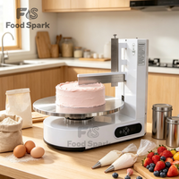 Machine automatique de glaçage et de distribution de crème pour gâteaux d'anniversaire, pains ronds et gâteaux au beurre