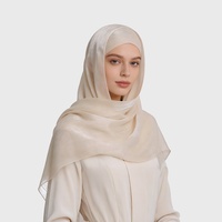 Écharpe longue en soie plissée brillante 2026, foulard malaisien pour femmes musulmanes, fin, respirant, motif monochrome, toutes saisons