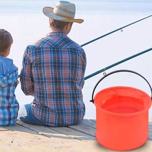 Custom LOGO Reusable Nylon <b>Collapsible</b> Bucket with Handle Washing Barrel <b>Storage</b> Bucket Multi-Purpose for Outdoor - Product Image 4