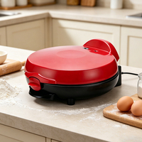 Crêpière Électrique 900W 220-240V Antiadhésive, Presse à Tortillas, Thermostat Réglable, Contrôle Électronique, Plaques Interchangeables pour Gaufres
