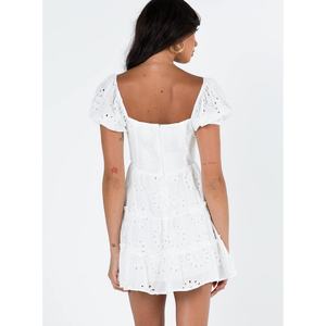 Vestido de Mujer Personalizado con Logotipo en Tela, Cuello Corazón, 100% Algodón - Product Image 3