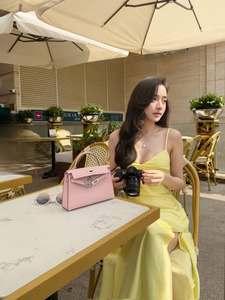 Evening Party Bridesmaid Digital Printing Plain Dyed Yellow Custom Women Satin Slip Dress V Neck <b>Spaghetti</b> <b>Strap</b> Casual Dres - Product Image 5