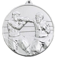 Médaille de boxe d'or noble avec couronne de laurier et conception de gants Prix sportif de haute qualité pour les compétitions de boxe