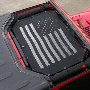 Mesh Sunshade UV Protection 2 Door Durable Polyester Top Roof <strong>Cover</strong> for <strong>Jeep</strong> Wrangler JK - Product Image 3