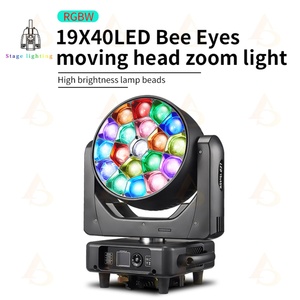 AICPOSE - Foco Móvil LED para Escenario de Fiestas, 19 x 40 W, DMX RGBW, Efecto Ojo de Abeja, Luces de Discoteca, IP20, 5600 K, Ra80 - Product Image 2