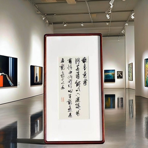 Tối thiểu sinh thái GỖ ĐÔI cửa sổ hình ảnh khung vát thiết kế MDF nổi khung UV hình ảnh Bền phong cách bằng gỗ khung hình - Product Image 3