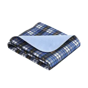Almohadilla de cama para incontinencia para adultos y mascotas, absorbente, impermeable, lavable, reutilizable, 60x90