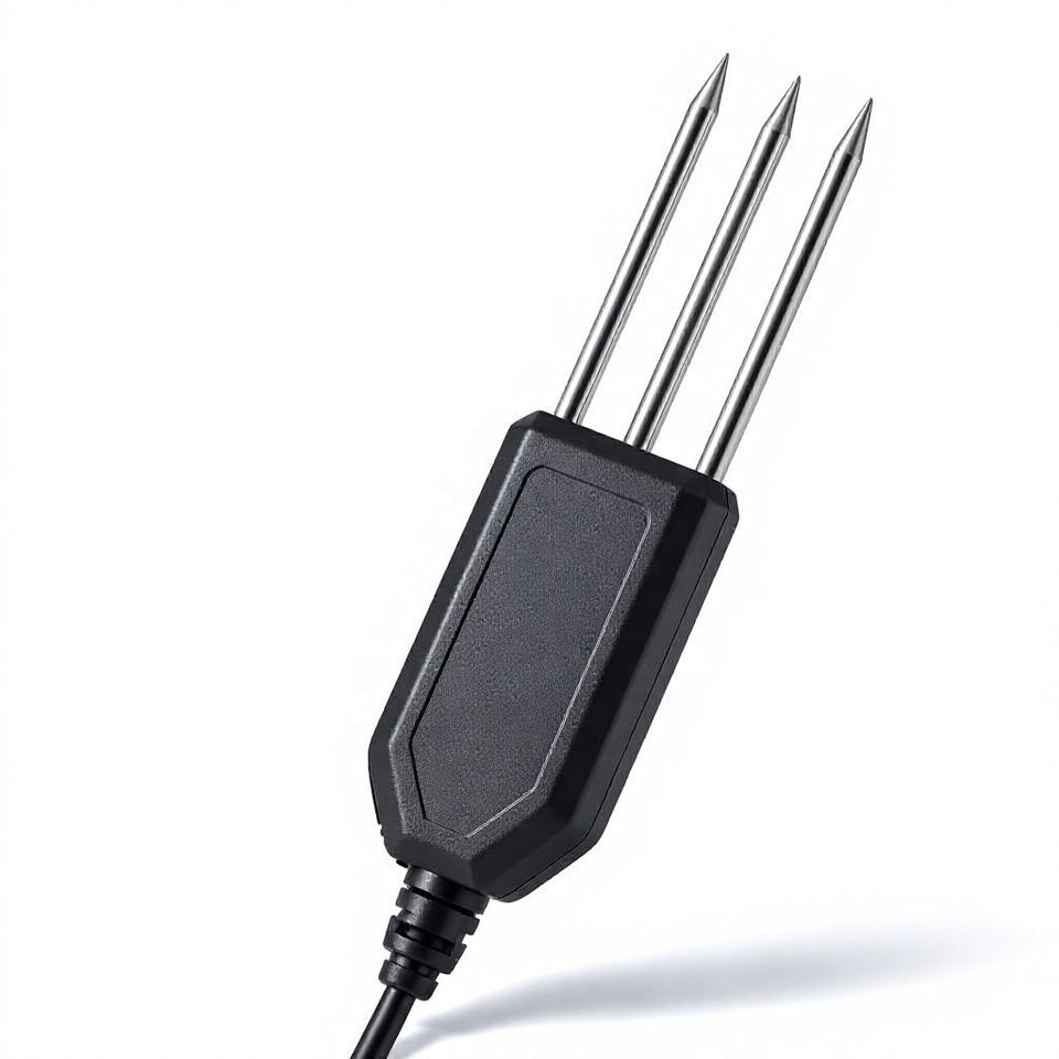 Resistence Temperature Sensor IP68 Soil Temperature and Moisture Sensor FDR Transmitter RS485 Modbus ...