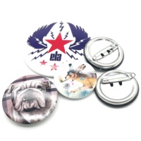 Le fabricant d'insignes à épingles en métal personnalisé, léger et portable, conçoit des badges à boutons 3d en métal