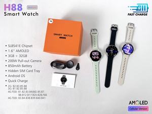 Smartwatch H88 AMOLED con SIM, Fotocamera, Assistente Vocale AI, Risposta Chiamate, Memoria <span class=keywords><strong>3</strong></span>+32GB, 5G Globale, Cinturino in Silicone - Product Image 6