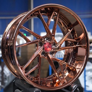 LZT-401 Cerchi Forgiati Personalizzati 5X112 5X120 5X114.3 20 22 24 Pollici Cromati Oro Rosa per <span class=keywords><strong>Maserati</strong></span> Lamborghini Corvette Lexus Audi - Product Image 1
