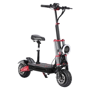 Trottinette électrique tout-terrain USA 6000W, moteur sans balais, double suspension, en alliage d'aluminium, pliable, étanche, contrôle par application, 50-70 miles d'autonomie - Product Image 6