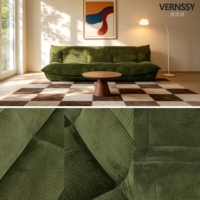 Canapé 3 places sans accoudoirs en tissu rembourré et capitonné, design minimaliste moderne, confortable et très demandé