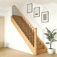 Balustres en fer forgé DVN pour escalier intérieur, poteaux d'escalier ronds simples, balustres métalliques en fer pour escaliers australiens, décoratifs