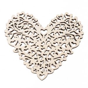 Decoración de Corazón de Madera para el Día de San Valentín, Corazón Colgante de Madera para Manualidades Infantiles, Decoraciones Creativas para Pintar, Venta al Por Mayor, Dropshipping - Product Image 1